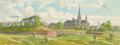 Zwischen Westbahn Und Mariahilfer Linie Blick Auf Den Linienwall