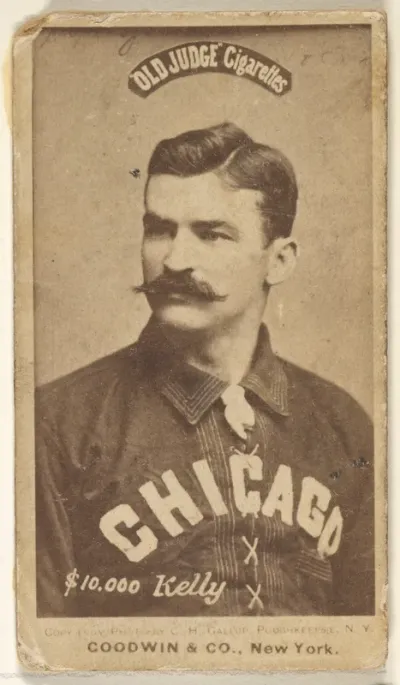 "$10,000" Kelly, Chicago, from the Old Judge series (N172) for Old Judge Cigarettes