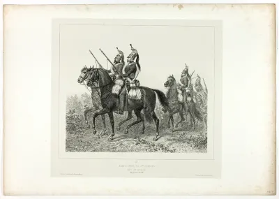 11th dragoons advance guard, from Souvenirs d’Italie: Expédition de Rome