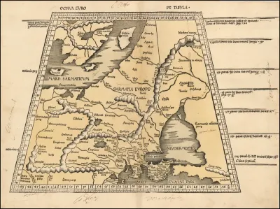 1513 Map of Baltic, Scandinavia, Poland & Eastern Europe by Martin Waldseemüller
