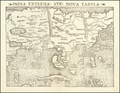 1542 Map of Asia by Sebastian Münster