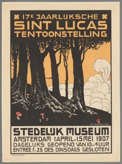 17e Jaarlijkse Sint Lucas tentoonstelling. Stedelijk Museum Amsterdam 1 april-15 mei 1907.