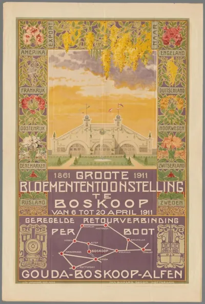 1861 - 1911 Groote Bloemententoonstelling te Boskooop van 6 tot 20 april 1911