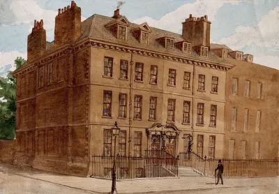 40-41 Queen Square, London, immediately before demolition