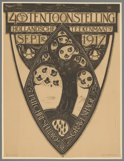 40steTentoonstelling Hollandsche Teekenmij. septr. 1917 Pulchri Studio 's-Gravenhage 1876