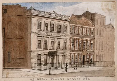 49 Great Ormond Street, London, in course of demolition