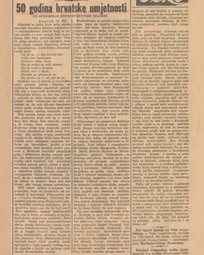 50 godina hrvatske umjetnosti