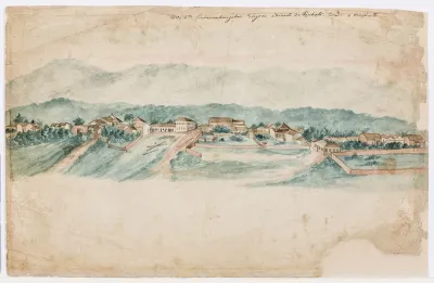 5ª vista Pindamoinhangaba. 3 legoas adiante de Taubaté tirada o occidente (atribuído)