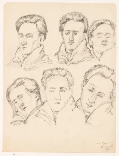 6 Schetsmatige portretten, 4 maart