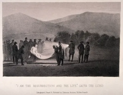 8th Xhosa War: the funeral of a British war victim under torchlight on the field