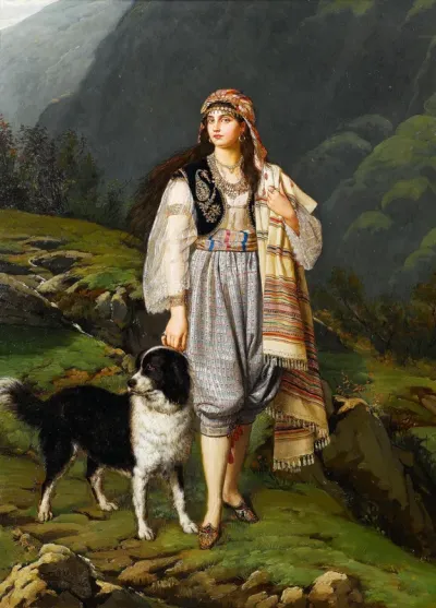 A Balkan shepherdess