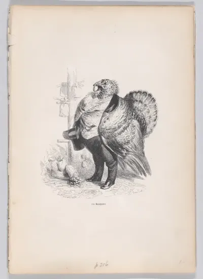 A Banker, from "Scenes from the Private and Public Life of Animals"