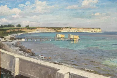A bathing jetty at Rødvig.