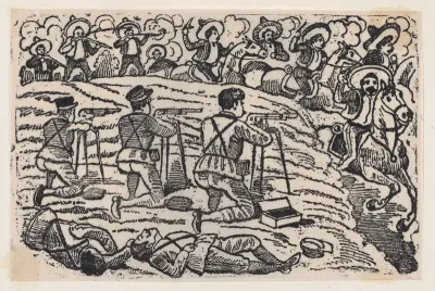 A battle between Federal forces and Zapata followers