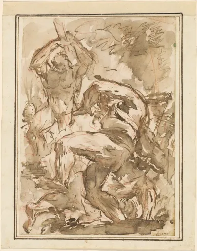 A Battle of Nude Men