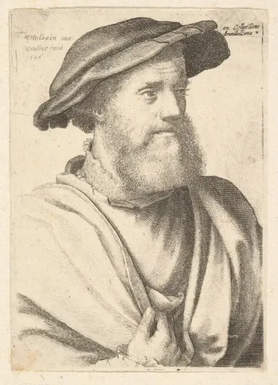A bearded man, after Hans Holbein (?)