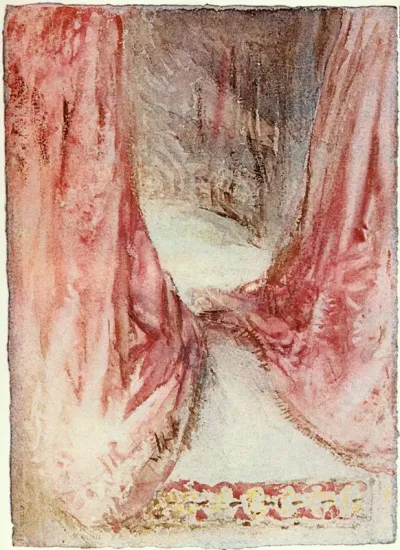 A Bed: drapery study