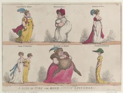 A Bill of Fare for Bond Street Epicures!!