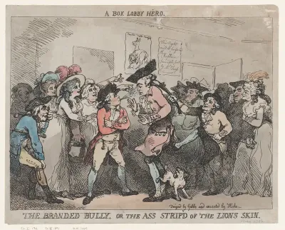 A Box Lobby Hero, The Branded Bully, or The Ass Stripp'd of the Lion's Skin.
