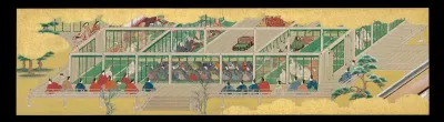 “A Branch of Sacred Evergreen” (Sakaki), from the Phantom Genji Scrolls (Maboroshi no Genji monogatari emaki)