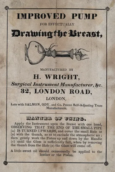 A breast pump manufactured by H
