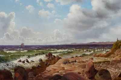 A brisk wind. Scene from South Funen.