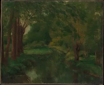 A Brook in a Clearing (possibly "Brook, Valley of Fontcouverte; Study")
