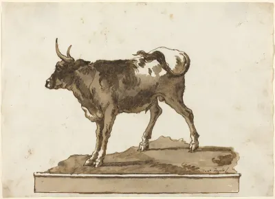 A Bull on a Ledge