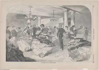 A Cadet Hop at West Point (from "Harper's Weekly," Vol. III)