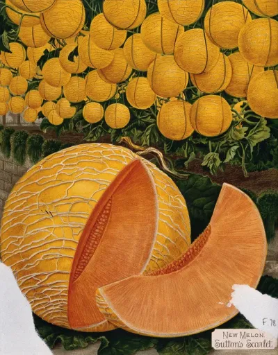 A càntaloupe' melon (Cucumis melo subsp