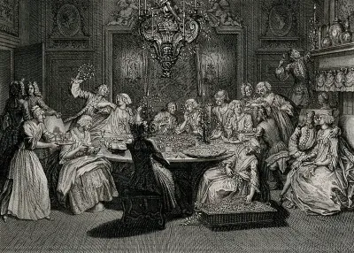 A celebration party is given in honour of a newly-married couple