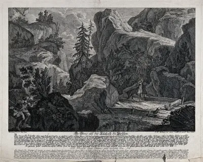 A chamois is shot by a hunter in a mountainous range after being lured to the site by a strategically placed salt lick
