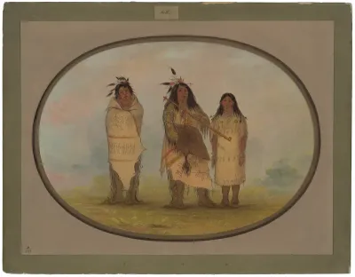 A Cheyenne Chief, His Wife, and a Medicine Man