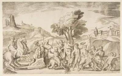 A children's bacchanal with animals