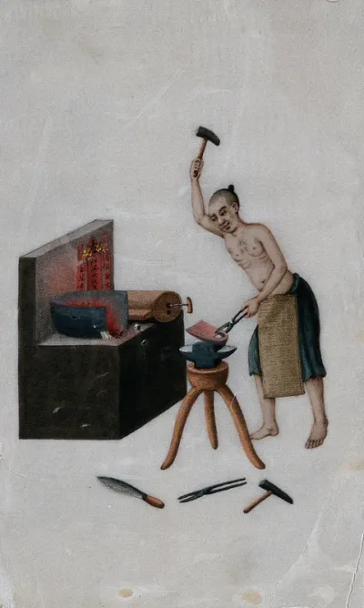 A Chinese blacksmith