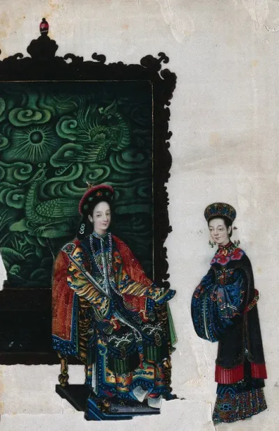 A Chinese lady with attendant