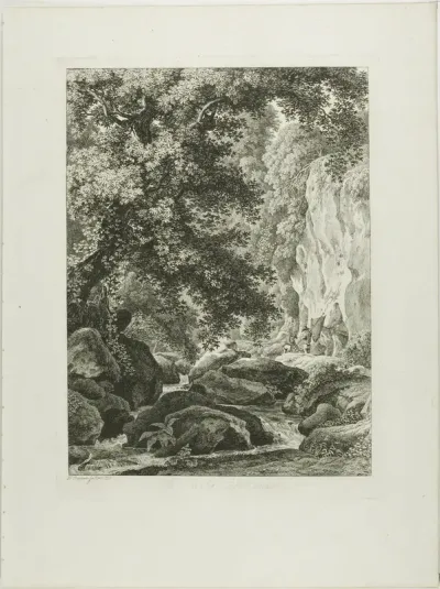 A Civita Castellana, from Malerisch Radierte Prospekte aus Italien