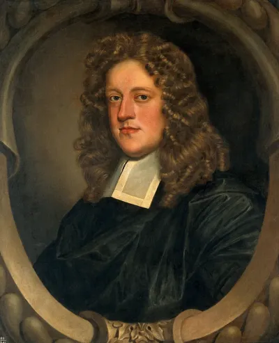 A clergyman. Oil painting