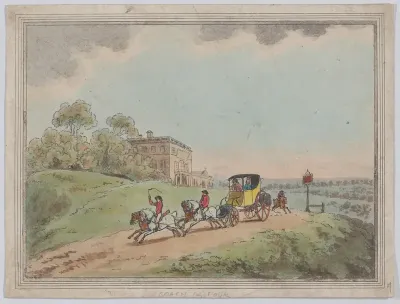 A Coach and Four (from, Rustic Sketches?)
