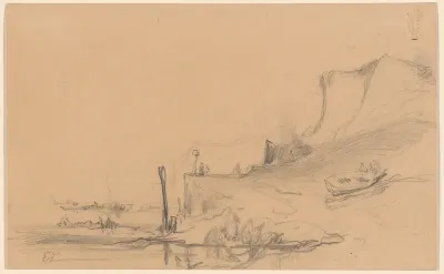 A Coast Road with Cliffs in the North of France