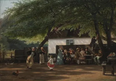 A Coffee Party at a Gamekeeper's House