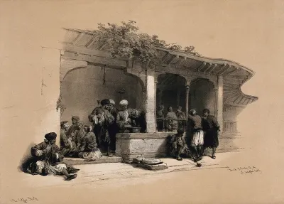 A coffee-shop, Cairo, Egypt