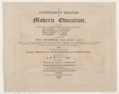 A Compendious Treatise on Modern Education