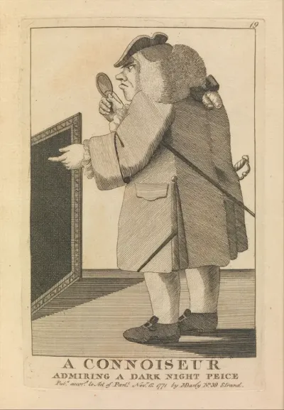A Connoisseur Admiring a Dark Night Piece