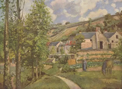 A Corner of L'Hermitage, Pontoise