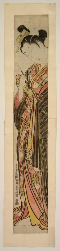 A courtesan holding a pipe