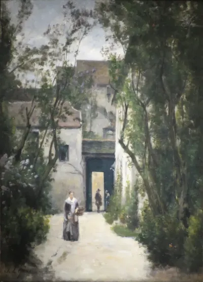 A Courtyard on the rue de la Fontenelle