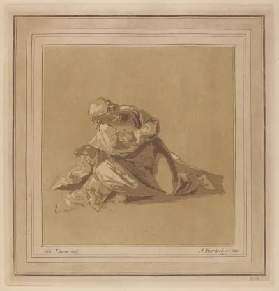 A Crouching Apostle (Saint Peter)