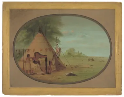 A Crow Chief at His Toilette