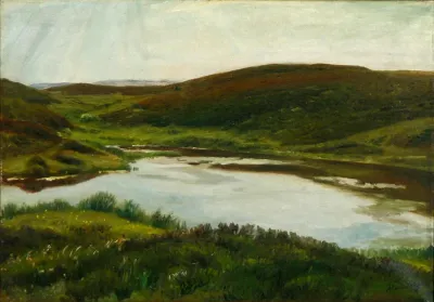 A Danish landscape at spring time.